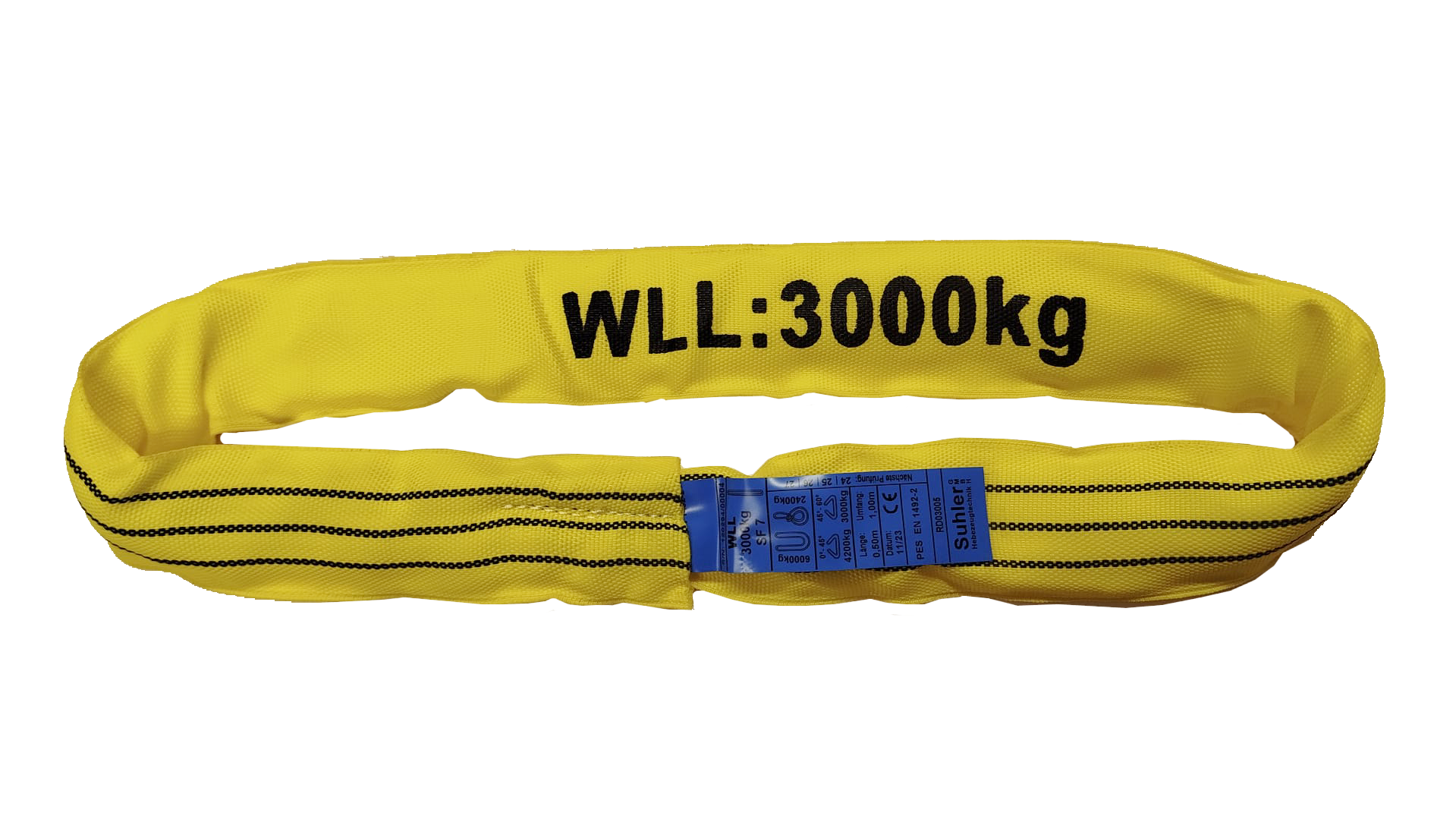 Hebeschlinge Hebeschlupf 3000kg 3t mit Doppelmantel gelb